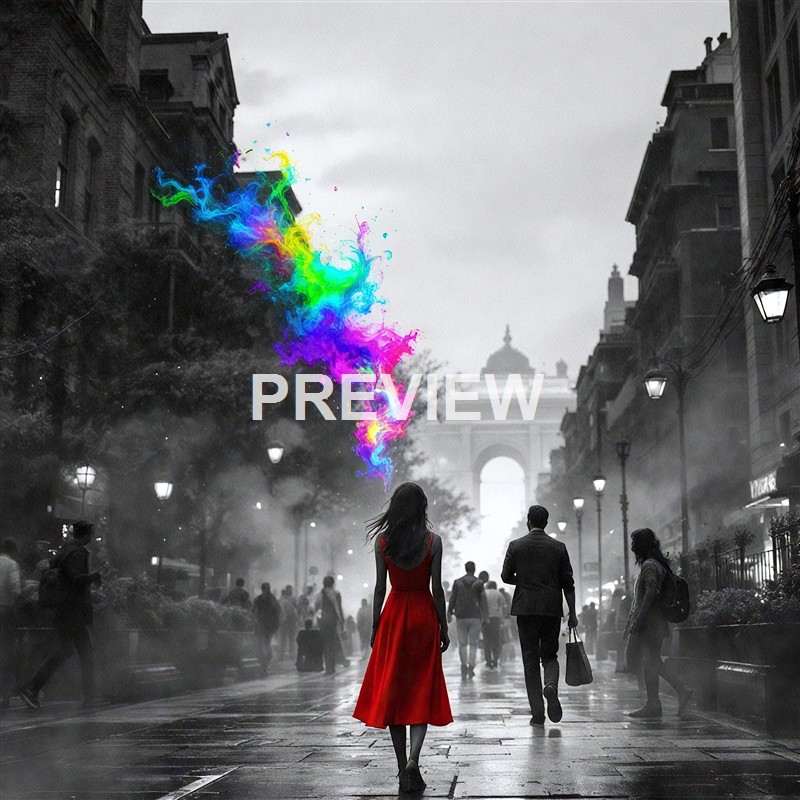 17422 - a-grayscale-city-with-one-girl-standing-in-color-as-t_00002__result